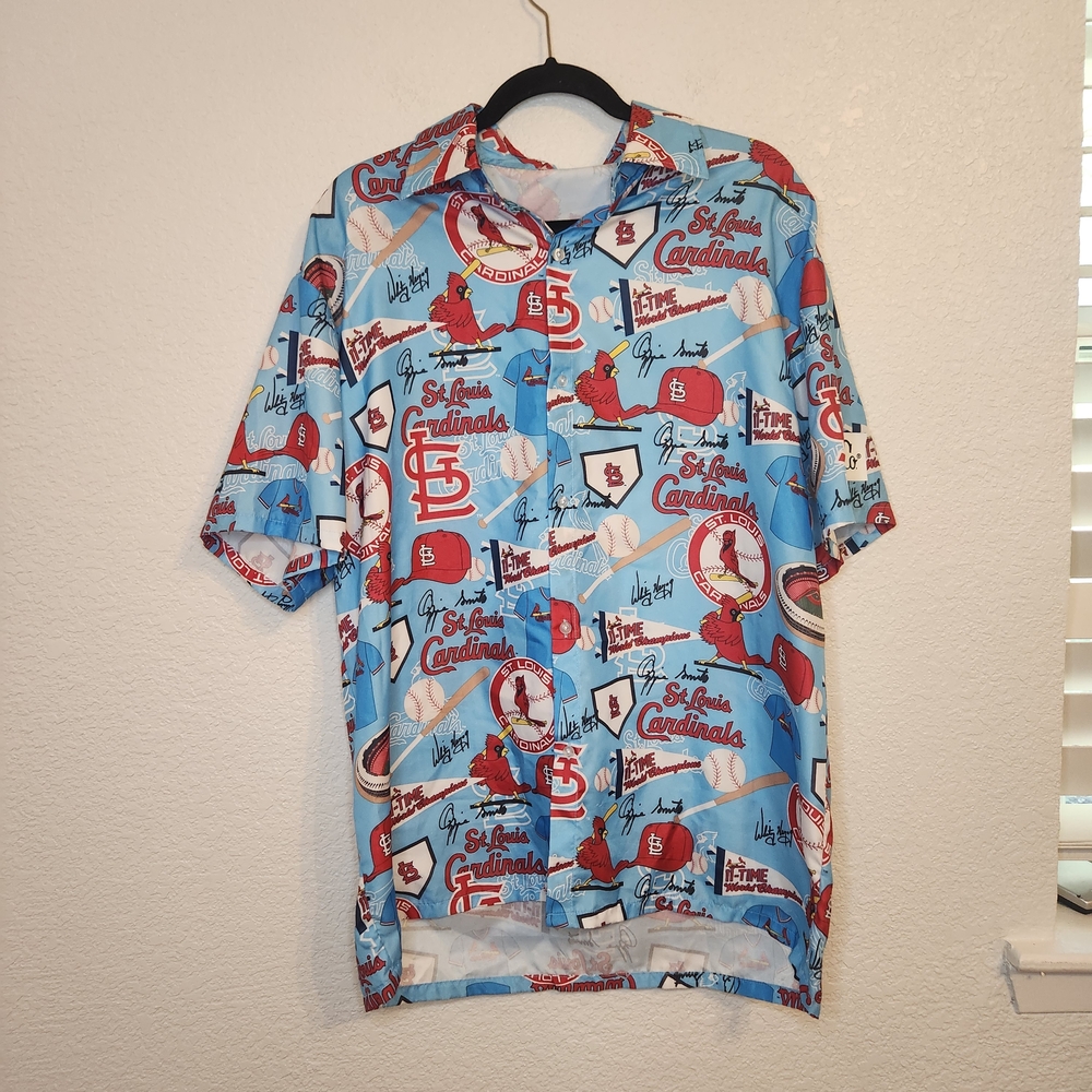 Shane Co. St. Louis Cardinals Button Down Shirt MLB Baseball Men's XL